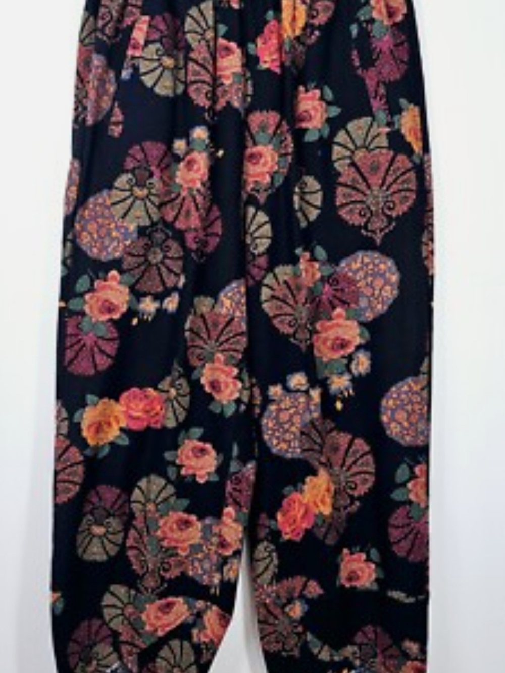 Zanzea Multicolor Floral Print Tulip Hem Wide Leg Pants